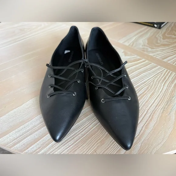Aerosoles|Women’s Black Lace-Up pointy flats-Shoes,size 10•••NWT,closet staple - Picture 6 of 12